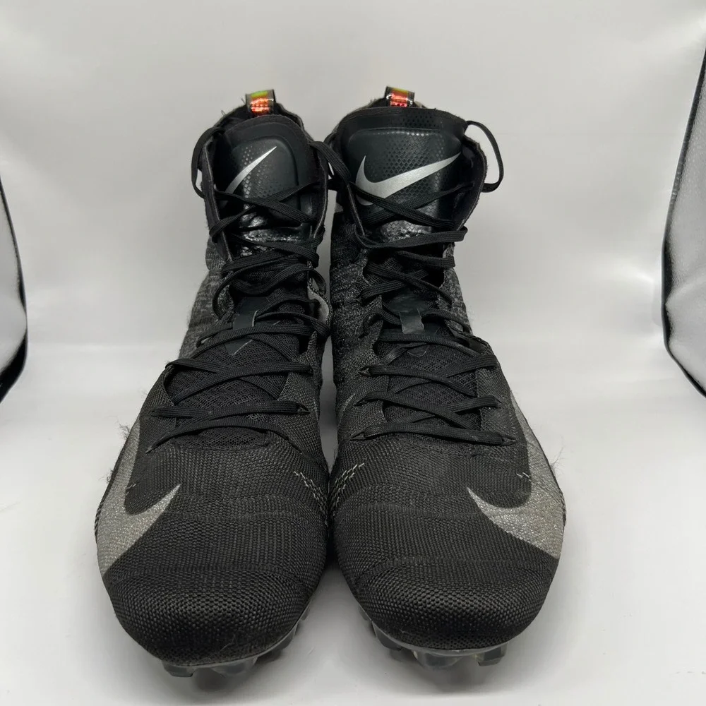 Nike Vapor Untouchable 3 Elite Football Cleats Black AH7408 Mens 13 mid flyknit
